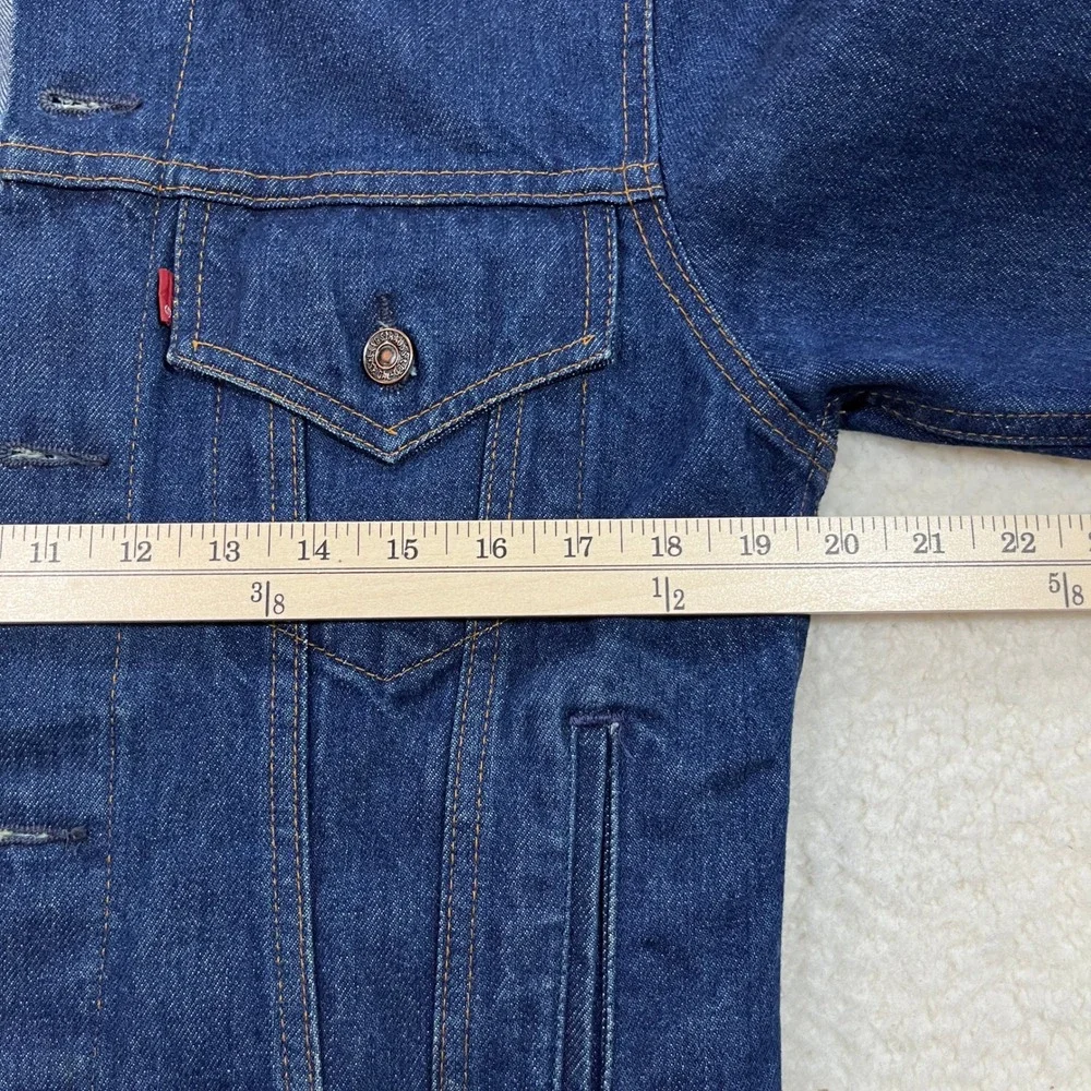 Levis Denim Jacket Mens 36 Blue 70506-0216 Trucker Made in Canada Vintage 90s